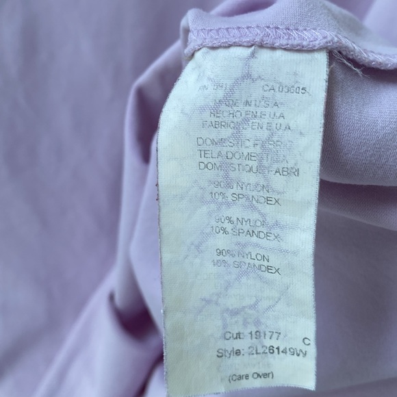 💜Karen Kane Lavender Soft & Silky Stretch Knit Sleeveless Tank Top Plus-Size 2X - Picture 6 of 11